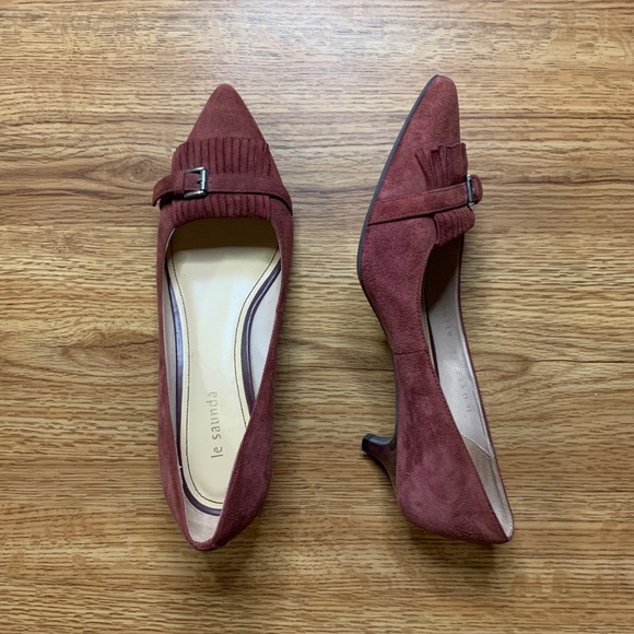 Burgundy Mini Heals - Picture 4 of 5